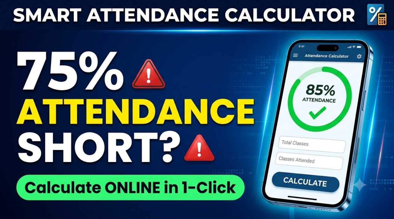 Smart Attendance Calculator How to Calculate Attendance Percentage Online